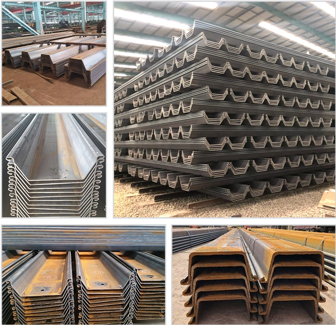 China Hot Selling Hot Rolled Cold Rolled High Quality Type2 Type3 Q235 S275 S355 Sy290 Sy295 Sy390 Q235 Q345 400X100X10.5mm 6-12m U/C/Z/T Type Steel Sheet Pile