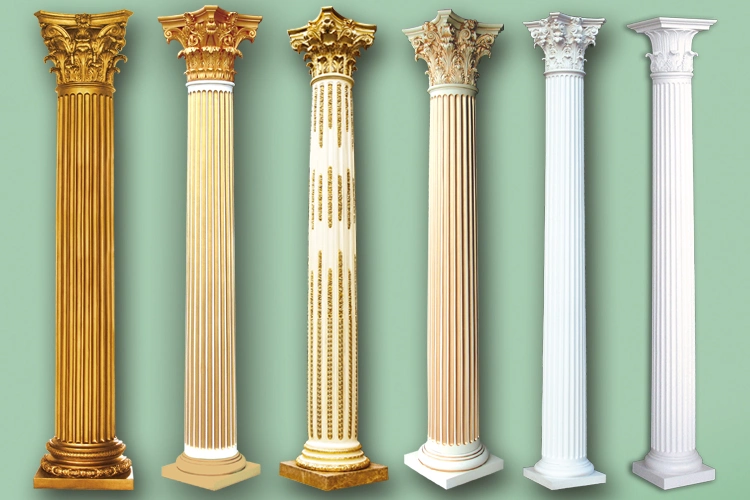 Banruo New Arrival Classic Fiberglass Roman Pillar Design for Villa