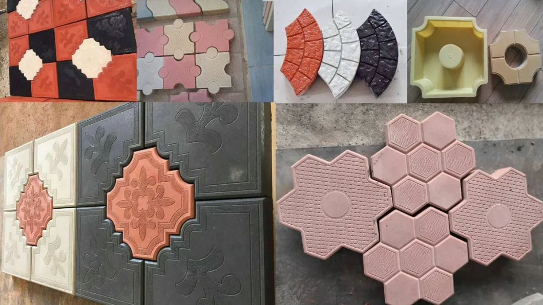 Different Designs Interlocking Precast Plastic Paving Blocks Stone Mould